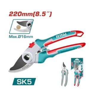 TIJERA PODAR RAMAS 220MM CORTE MAX:16MM SK5 INDUSTRIAL TOTAL - THT0601