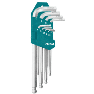 SET DE LLAVES ALLEN HEX PUNTA REDONDA 9PCS S2 1.5-10MM INDUSTRIAL - THT106291