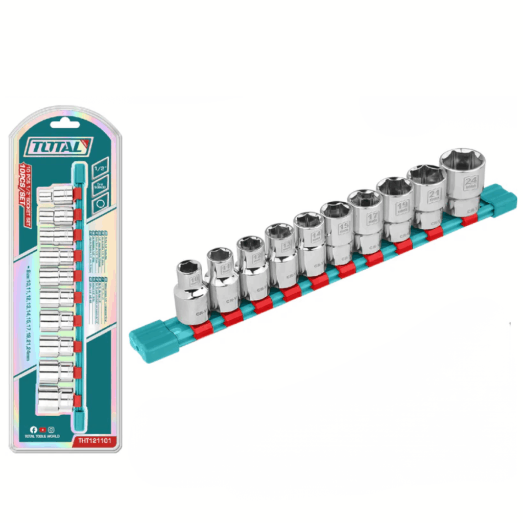 SET DE DADOS 1/2» 10PCS 5-14MM INDUSTRIAL – THT121101