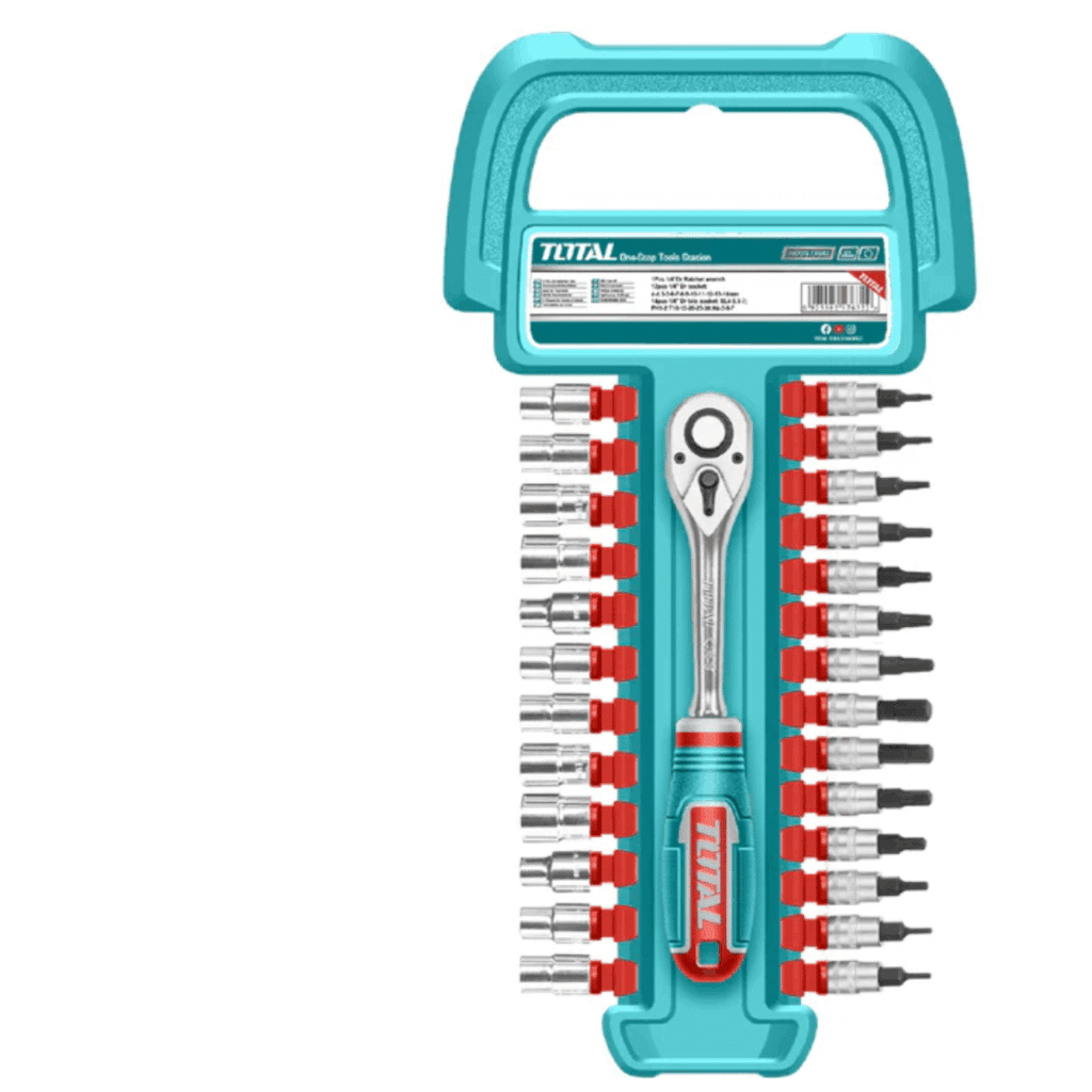 SET RACHET 1/4 + SOCKET 50BV30 27PCS INDUSTRIAL – THT141271