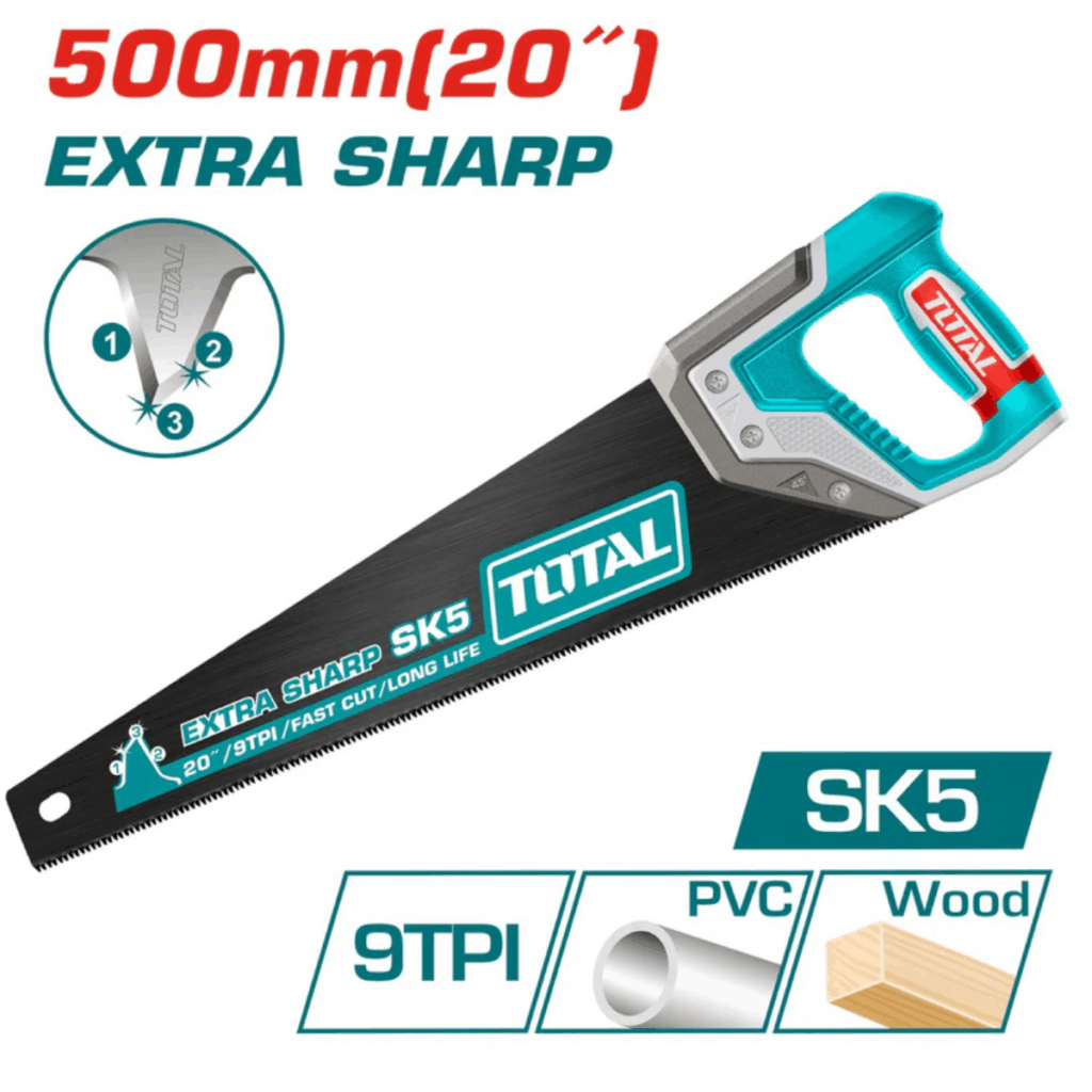 SERRUCHO DE MANO 20» 500MM 9TPI SK5 EXTRA FILO INDUSTRIAL – THT55208
