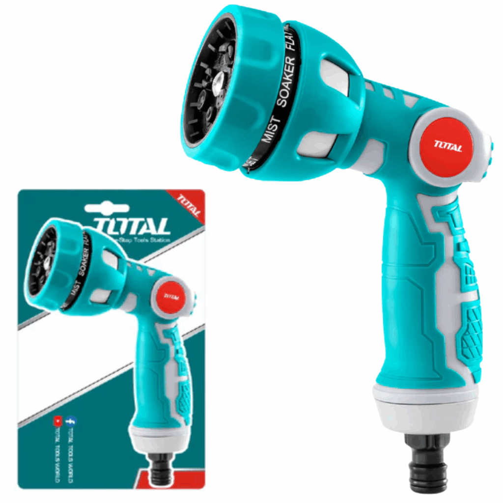 PISTOLA DE AGUA 9 PATRONES TPR AGARRE SUAVE CONTROL DE VELOCIDAD – THWSG6091