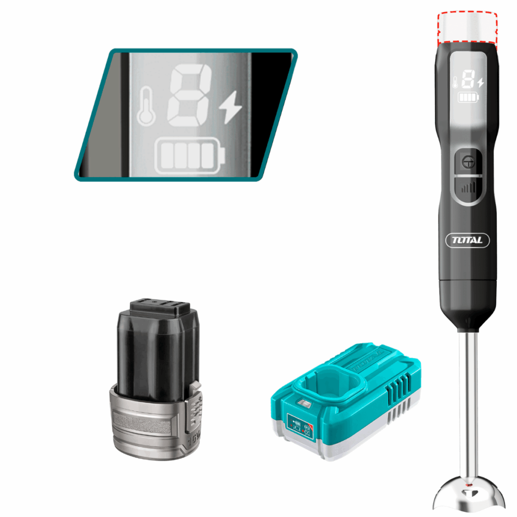 BATIDORA DE INMERSION 16V DISPLAY LED 1X2.0AH – TJB048K