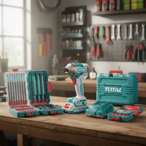 COMBO ATORNILLADOR IMPACTO + PUNTAS Y ACCESORIOS 2X2.0AH + MALETIN - TOSLI250784