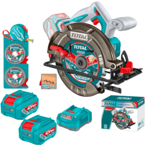 SIERRA CIRCULAR 42V 4800RPM 185MM BRUSHLESS 1X2.5AH +ACCESORIOS INDUSTRIAL TOTAL - TSLI4218511