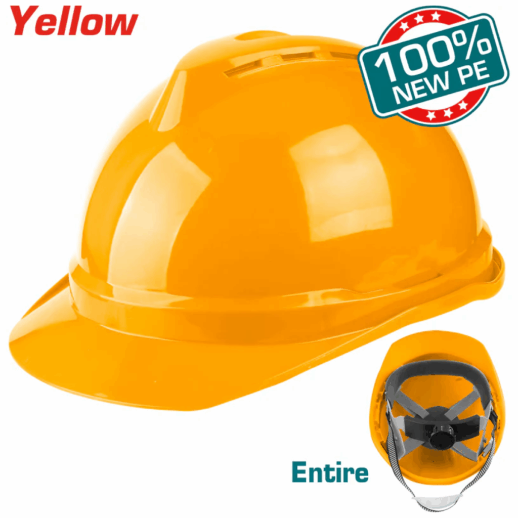 CASCO DE SEGURIDAD 100% NEW PE 6 PUNTOS CONFORTABLE 380G NARANJA INDUSTR – TSP8601