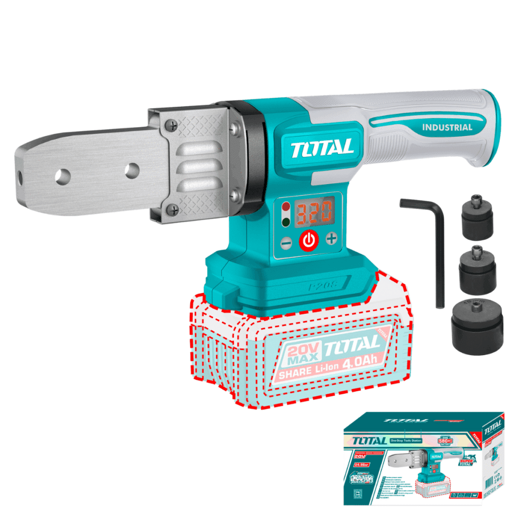 TERMOFUSORA 20V DIA: 20/25/32MM 320ºC INDUSTRIAL NO INC. BATERIA – TWTLI2018