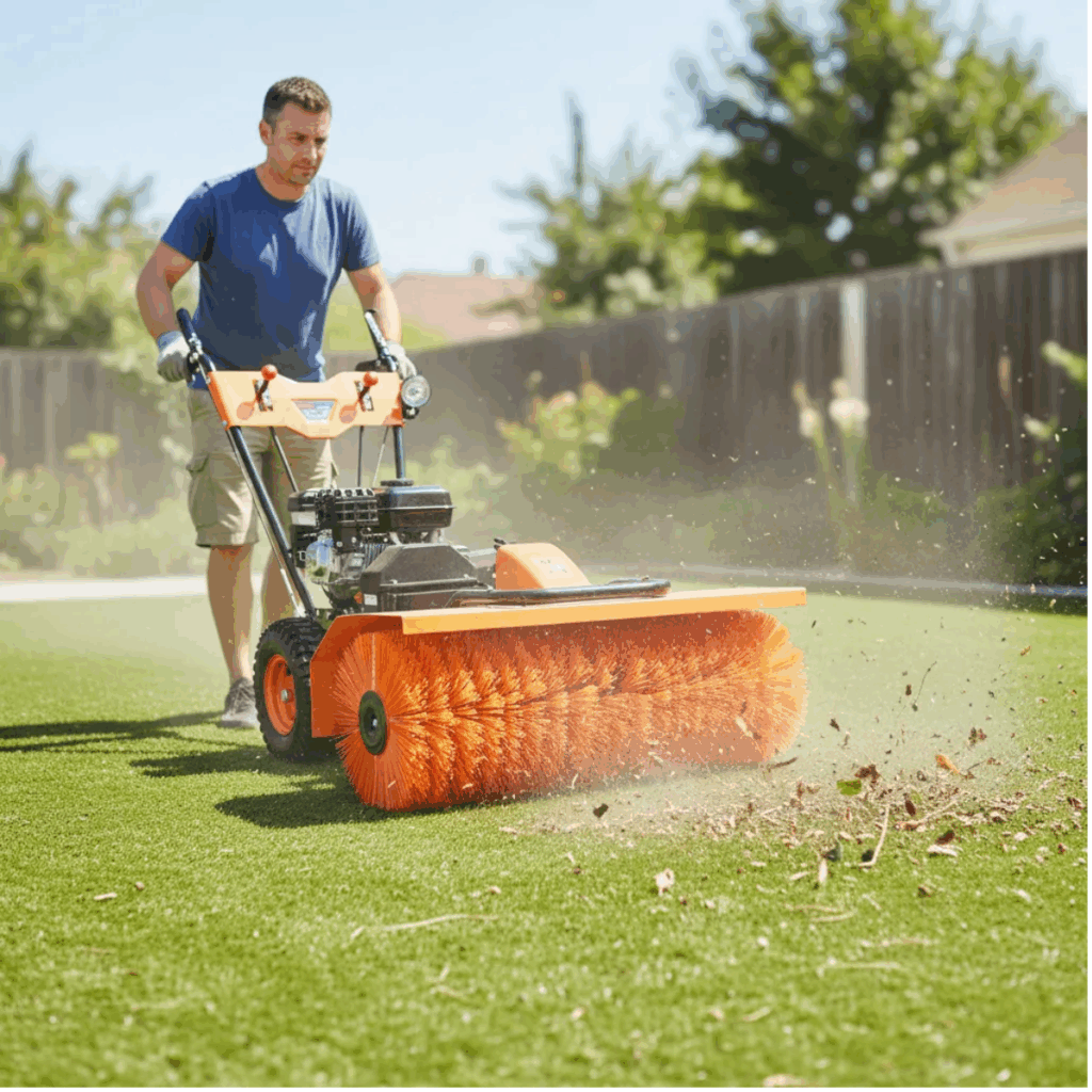 BARREDORA GASOLINERA PARA CESPED  SISTETICA LONC H200 6.5 HP 196CC A:80 – BK-GS800Y