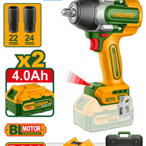 LLAVE/DESTORNILLADOR DE IMPACTO 20V1/2" 780NM 2X4.0AH MALETIN - JDCD1B78