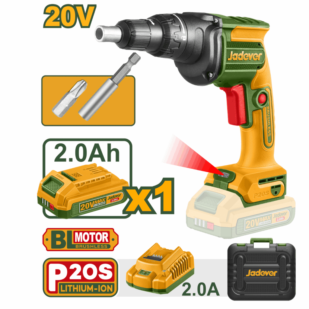 ATORNILLADOR PARA PANELES DE YESO INALÁMBRICO – JDDS204285