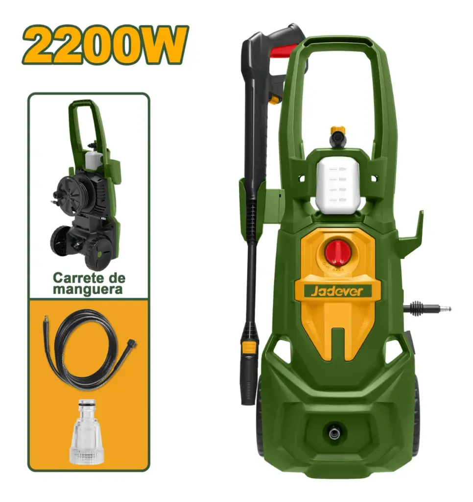 HIDROLAVADORA DE ALTA PRESIÓN 2200W JADEVER – JDHP3A22