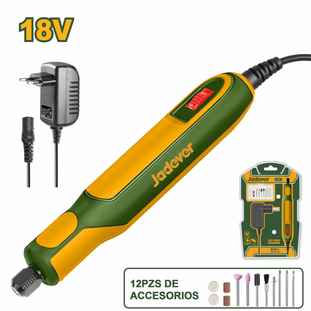MINI AMOLADORA DC 18V 0-22000/MIN + ACC – JDRY16180