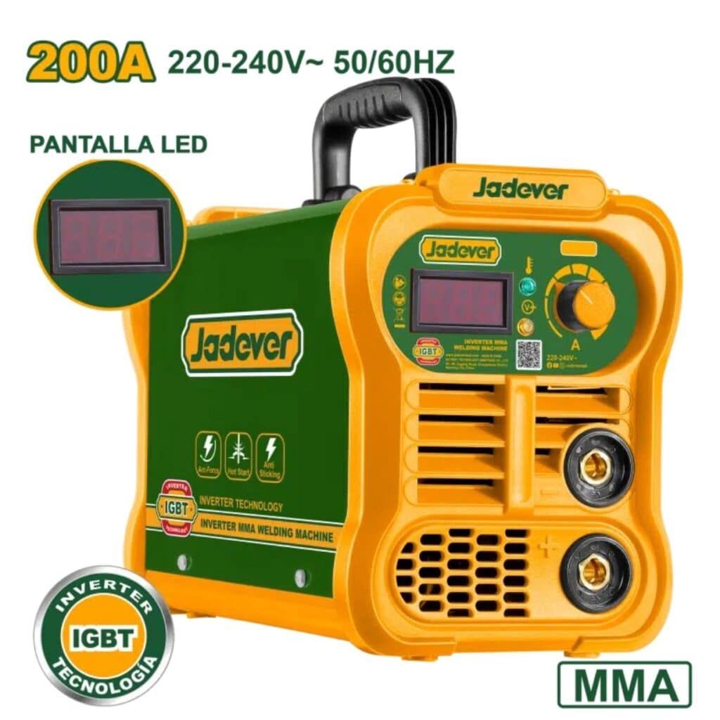MAQUINA DE SOLDAR INVERTER MMA 20-200A LCD:1.6-4.0MM – JDWD32001