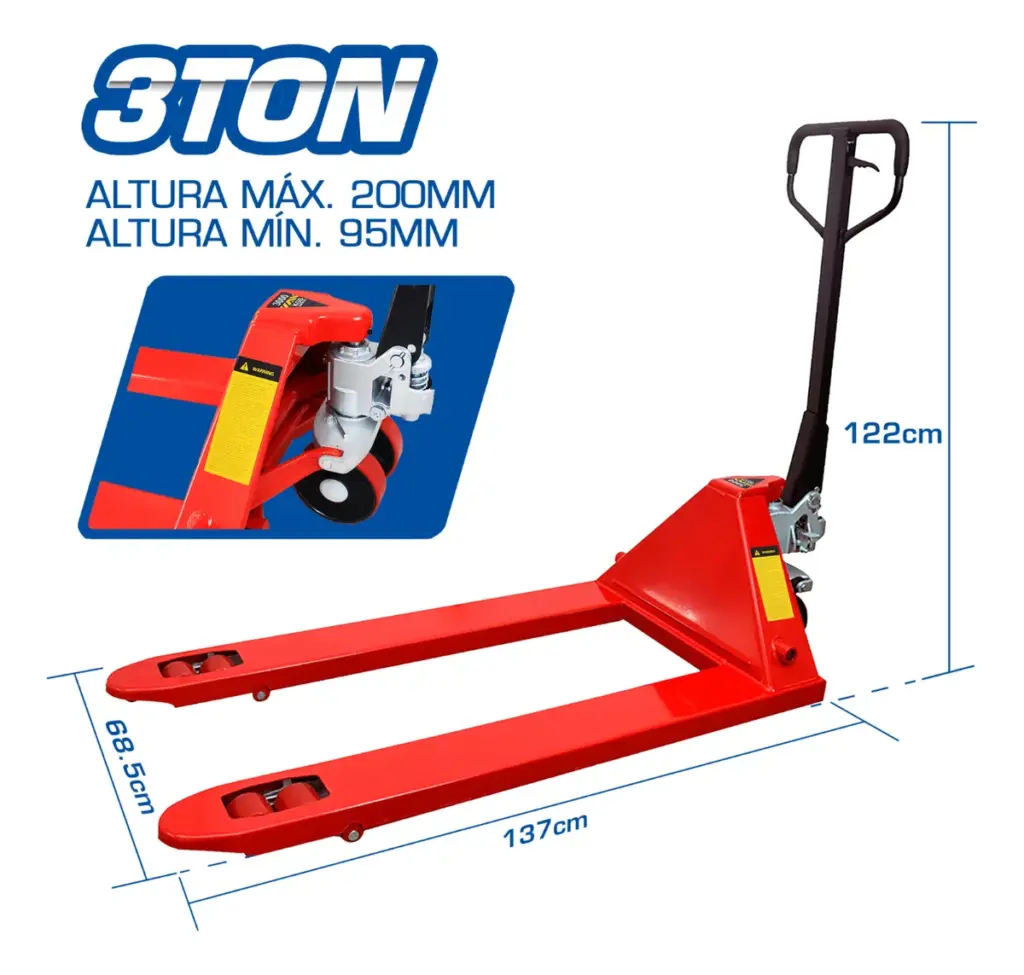 PALETA HIDRAULICA 3 TONELADAS – ST-CBY-III