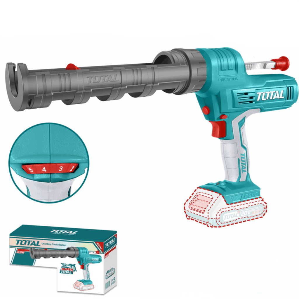 PISTOLA DE CALAFATEO 20V 3700N 10PULG V:0.5-4.4MM/S – TCGLI2001