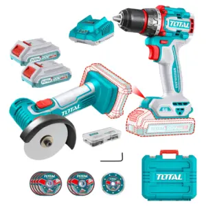 COMBO (2EN1) TALADRO 66NM + AMOLADORA 3'' 20V 2X2.0AH + ACC + MALETIN - TCKLI20766