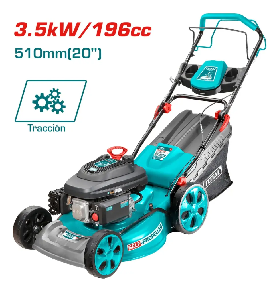 CORTA CESPED 196CC 4-TIEMPOS 4.8HP 2800RPM 510MM(20») AUTO LIMPIEZA/A TOTAL – TGT196202