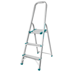 ESCALERA TIJERA ALU 3 PASOS 150KG PLAT.SUP: 26X25X3CM - THLAD06031
