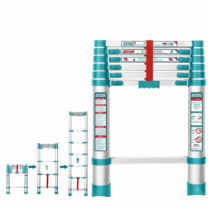 ESCALERA TELESCOPICA ALU 6 PASOS H:1980MM 150KG - THLAD08061