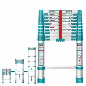 ESCALERA TELESCOPICA ALU 10 PASOS H:1980MM 150KG - THLAD08101