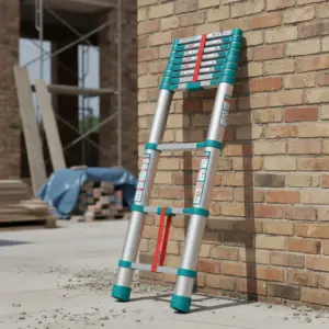 ESCALERA TELESCOPICA ALU 10 PASOS H:1980MM 150KG - THLAD08101