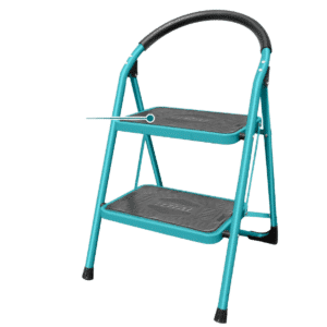 ESCALERA DE ACERO 2 PASOS 150KG PLAT.SUP: 38X26CM - THLAD09021