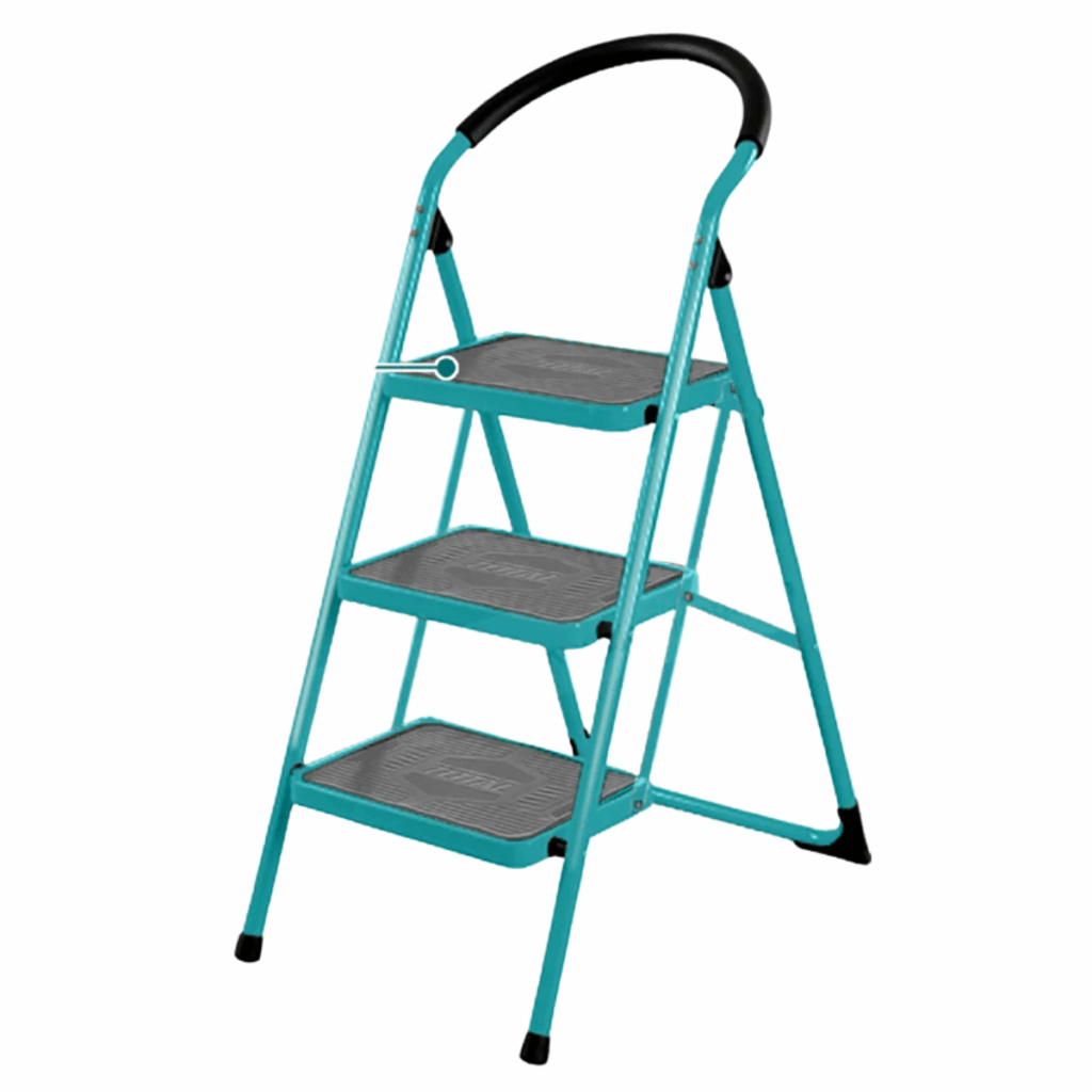 ESCALERA DE ACERO 3 PASOS 150KG PLAT.SUP: 38X26CM – THLAD09031