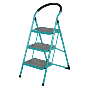 ESCALERA DE ACERO 3 PASOS 150KG PLAT.SUP: 38X26CM - THLAD09031