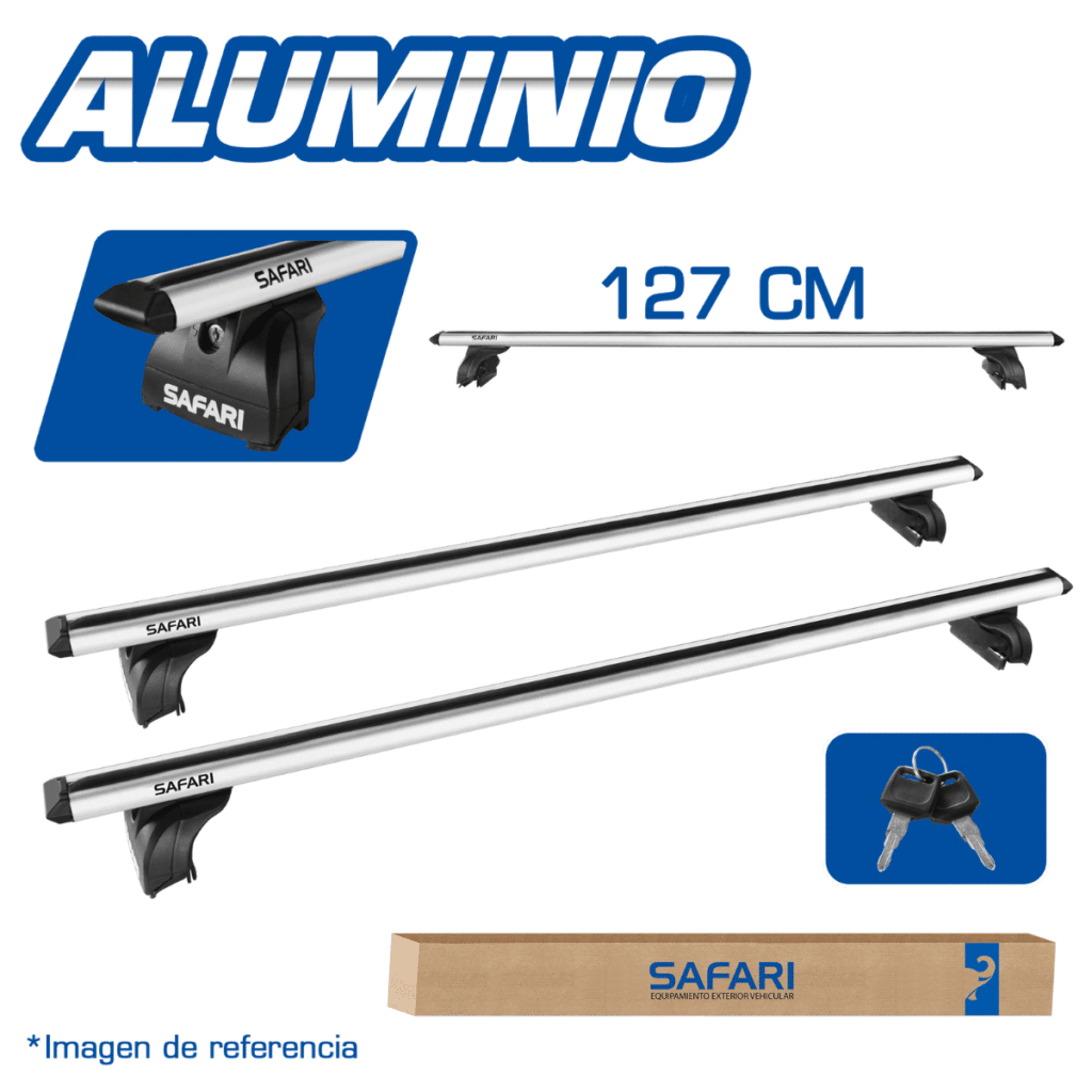 BARRA LATERAL DE ALUMINIO 127CM SILVER – S3-RC18-SL-127