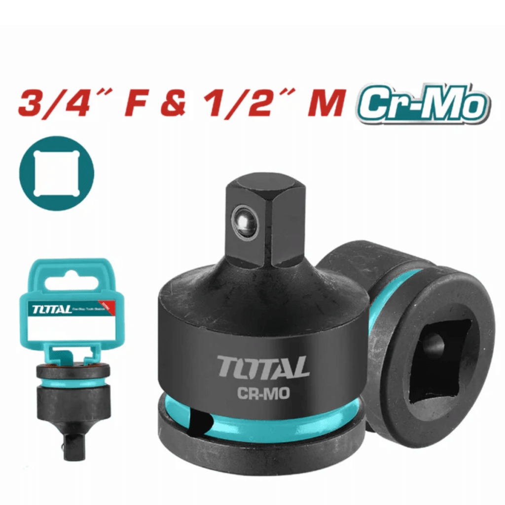 ADAPTADOR DE CUADRADO CR-MO 3/4» X 1/2» PARA LLAVE DE IMPACTO – THIAD3412
