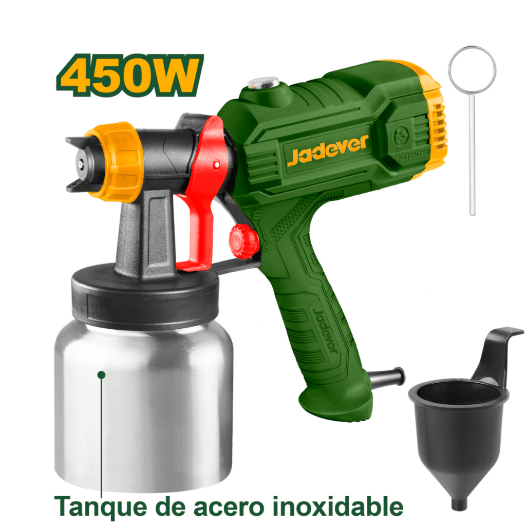 PISTOLA PINTAR 220V 450W CAP: 800ML TANQUE ACERO – JDEG1A02