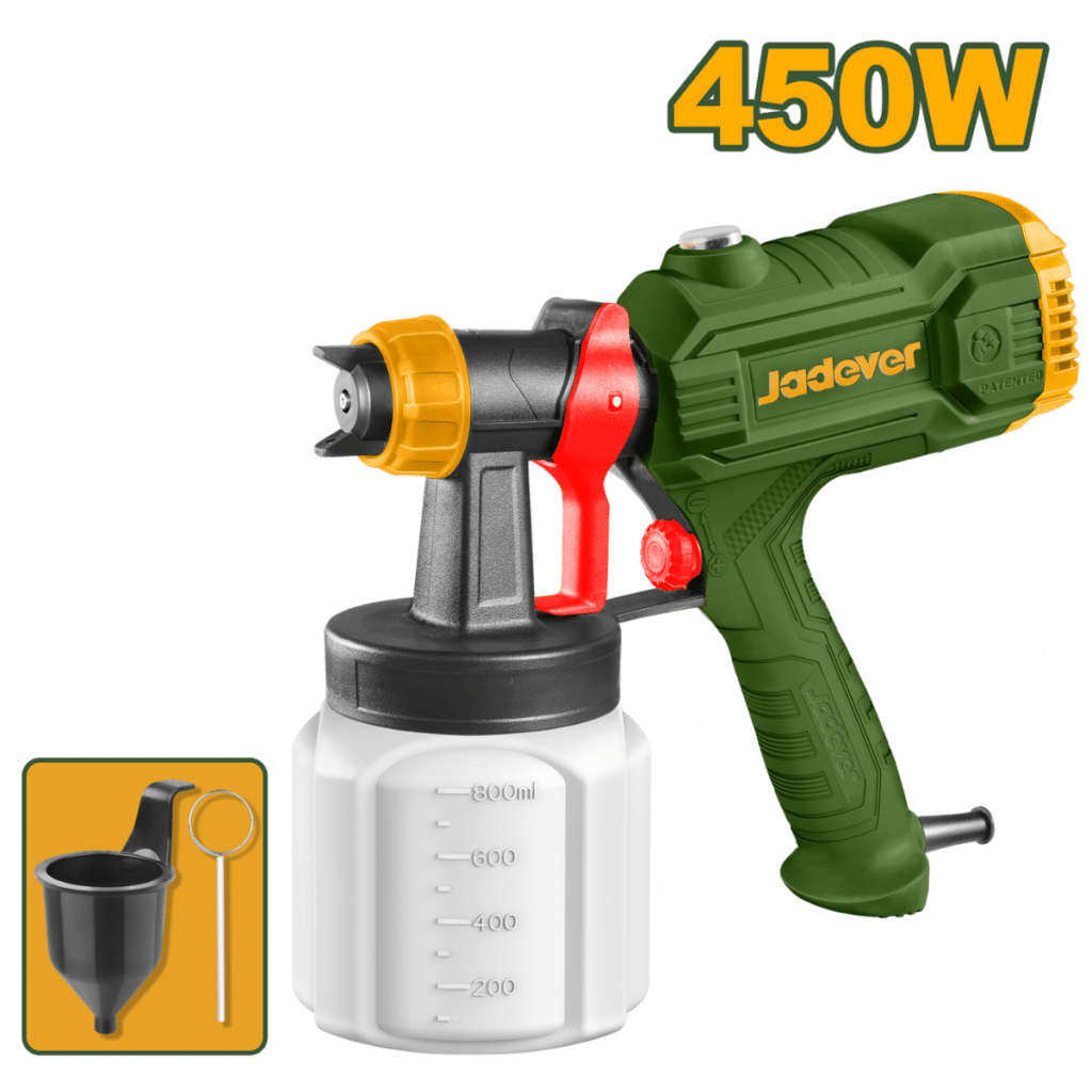 PISTOLA PINTAR 220V 450W CAP: 800ML TANQUE PLASTICO – JDEG1A45
