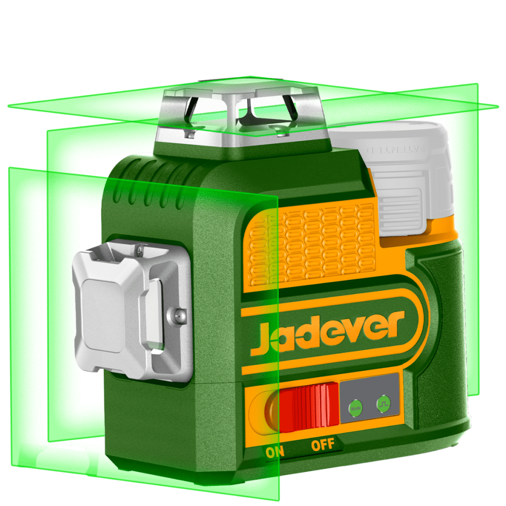 NIVEL LASER 3D 12V 12LINEAS 0-30M VERDE 1X1.5AH + ACC – JDLE8M12