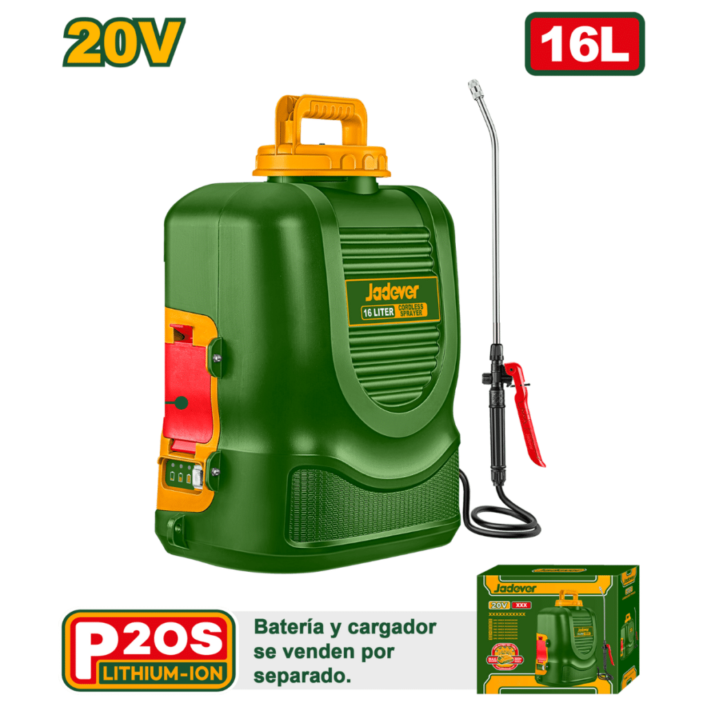 MOCHILA ROCIADORA 20V 16L 5BAR 1.3L/MIN – JDLSY2016