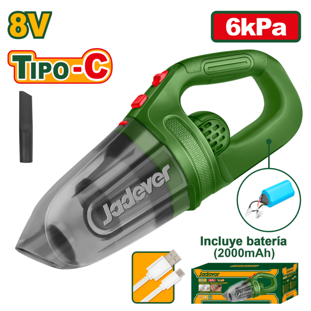 ASPIRADORA 8V 0.45L PRESION 6KPA – JDLV0801