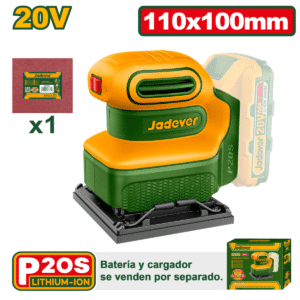 LIJADORA ORBILTAL DE HOJA 20V 12000RPM 110X100MM - JDRAP5010