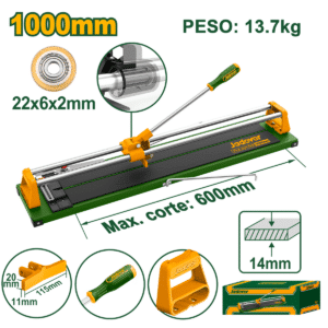 CORTA MAYOLICA 600MM CORTE 12MM HOJA 22X6X2MM BASE 820X200MM - JDTR8506