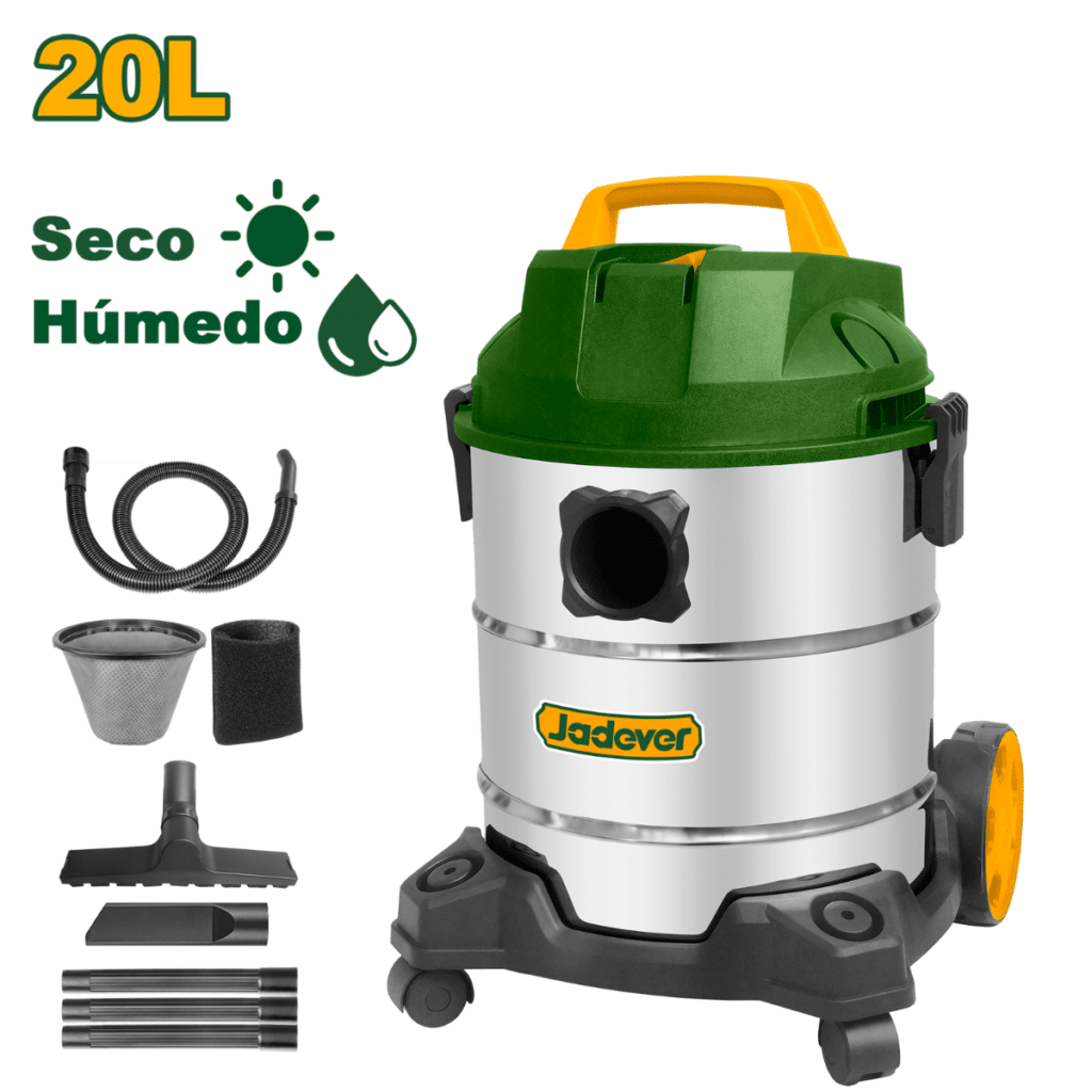 ASPIRADORA 20L 1200W 18KPA SECO/HUMEDO T/METALICO – JDVR4A20
