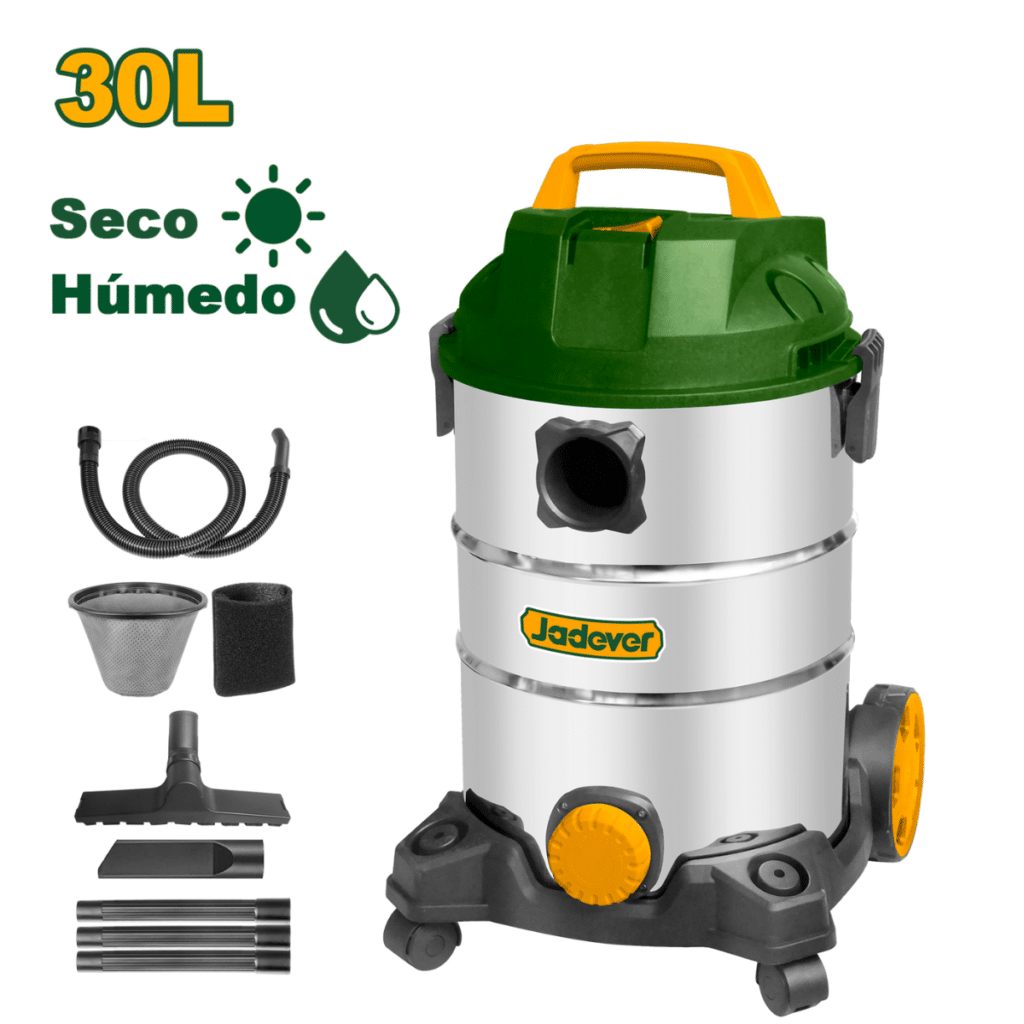 ASPIRADORA 30L 1200W 18KPA SECO/HUMEDO T/METALICO – JDVR4A30