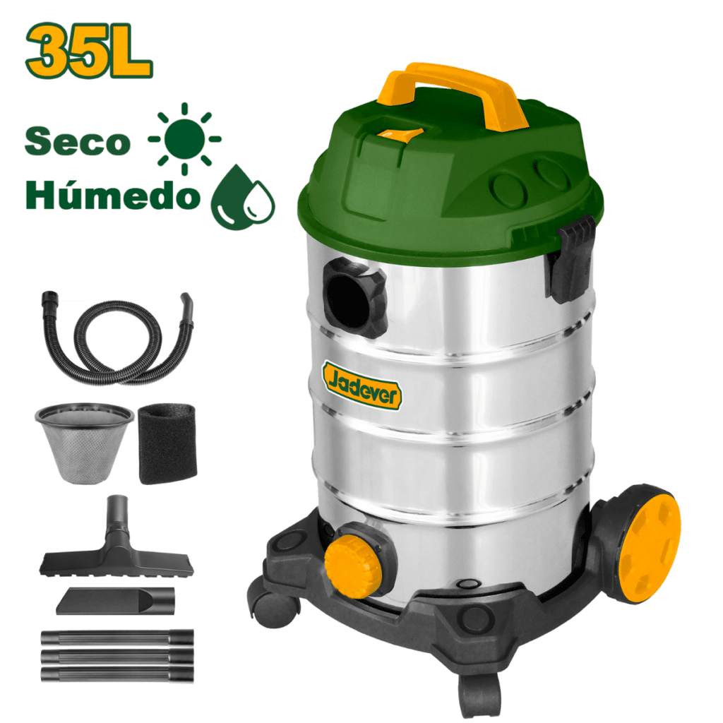 ASPIRADORA 35L 1200W 18KPA SECO/HUMEDO T/METALICO – JDVR4A35