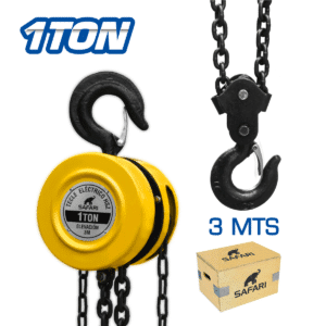 TECLE DE CADENA 1 TONELADA 3 METROS DE CADENA - HSC-1