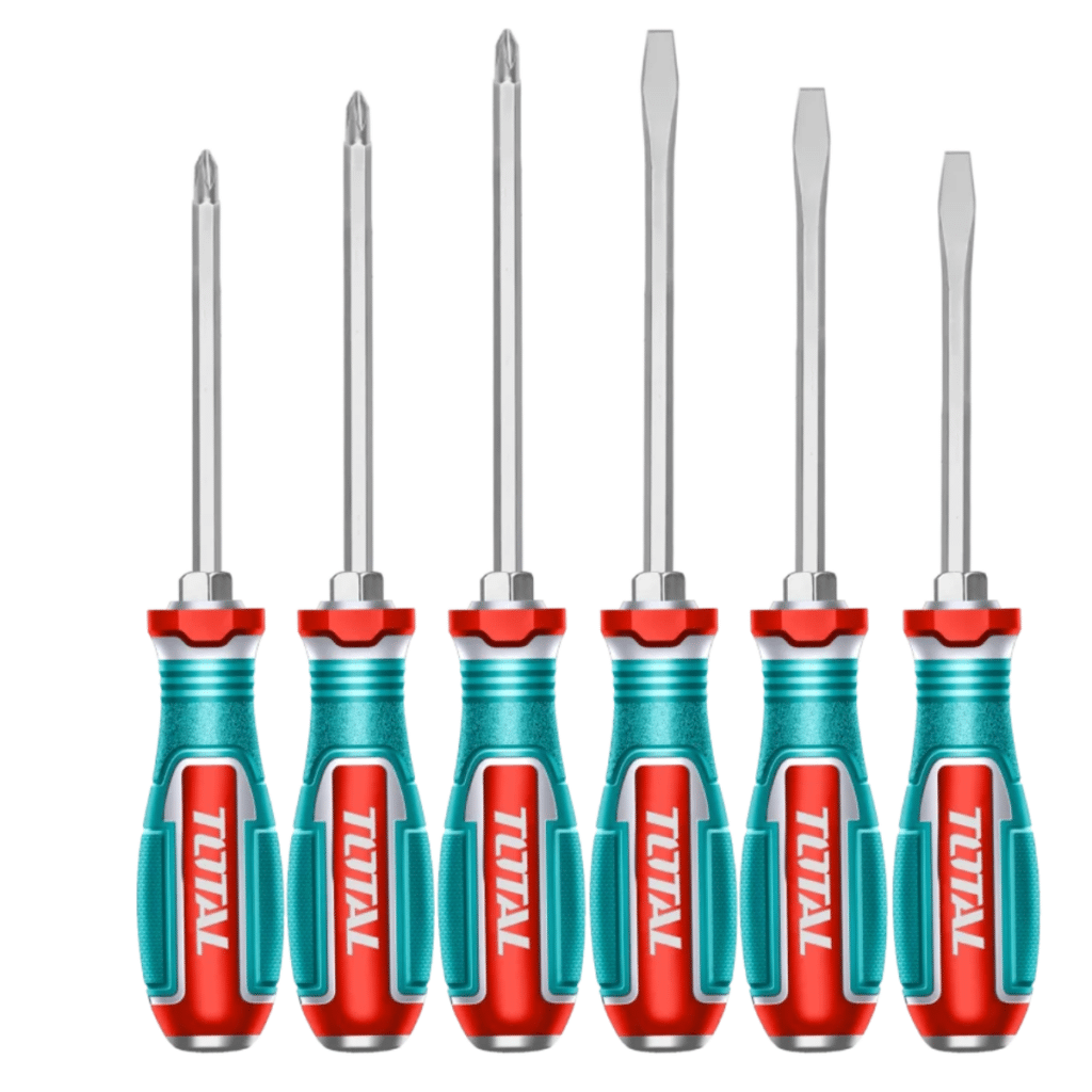 SET DESTORNILLADORES GOLPE S2 2XSL + 2XPH HEX MAG. INDUSTRIAL – TGTST0606