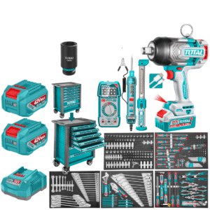 SET GABINETE 7 CAJONES + HERRAMIENTAS + LLAVE IMPACTO 20V 1350NM 288 - THPTCS82882