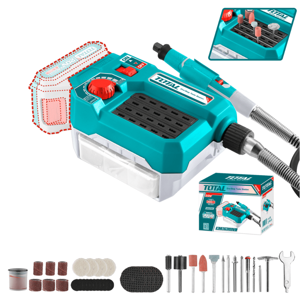 MINI AMOLADORA 20V 5000-33000RPM 3.2MM VARIABLE ACC:40PCS – TMGLI2001