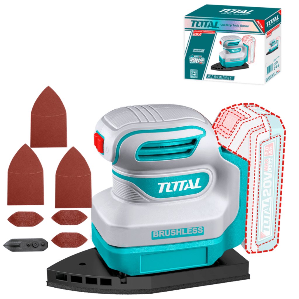 LIJADORA PALMA 20V BRUSHLESS 12000RPM + ACC INDUSTRIAL – TPSLI2024