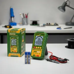 MULTIMETRO DIGITAL 4000 CONTEOS CAT III 600V LCD AC/DC SMART FUNC. 2XAA - JDDM1503