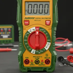 MULTIMETRO DIGITAL 2000 CONT. AC/DC CAT III AC:200-600V C:10A RE:20 MOH - JDDM2508