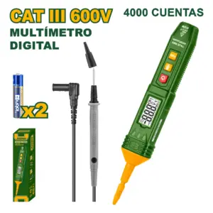 MULTIMETRO DIGITAL 4000 CONTEOS AC/DC 600V - JDDM3501