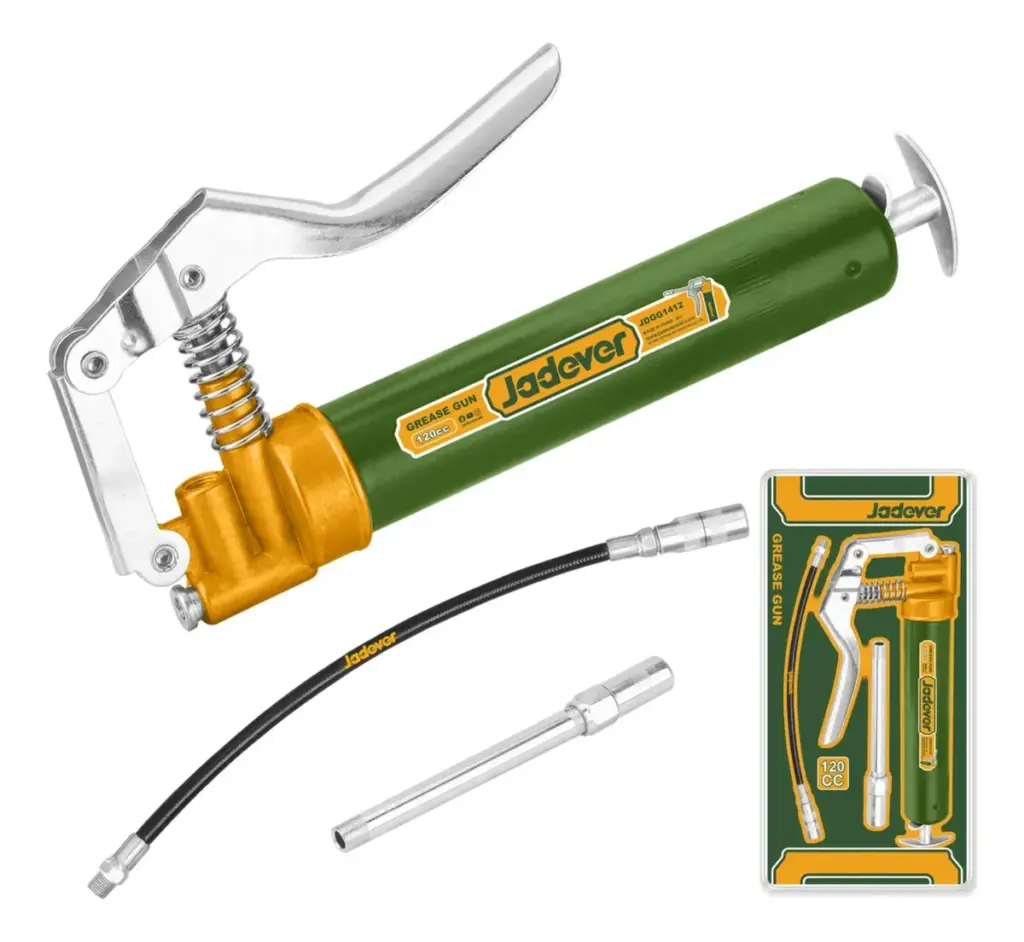 PISTOLA ENGRASADORA 120CC 2500-4500PSI ACERO+ALUMINIO +ACC – JDGG1412