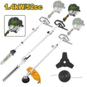 MOTOGUADAÑA 4 EN 1 2.2HP (1.4KW) 52CC 10000RPM - JDGM4552